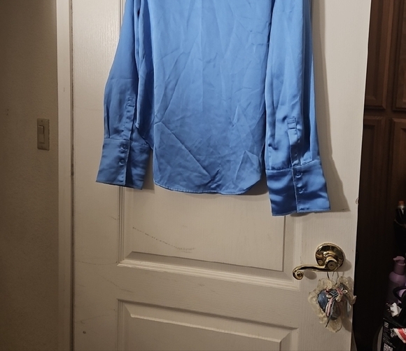 Blue Button-Up Shirt - Picture 6 of 6